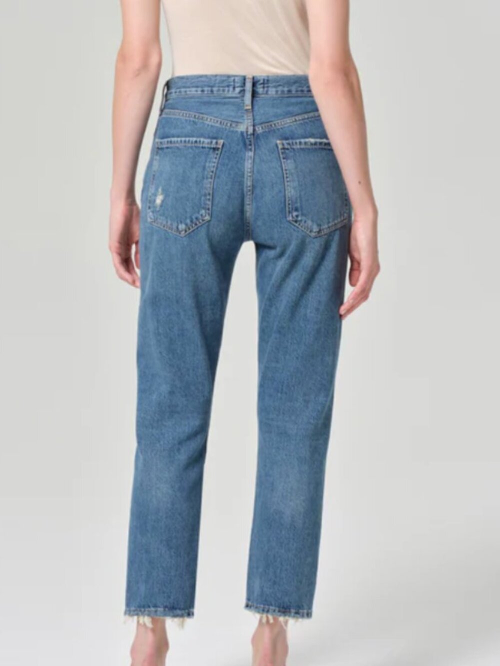 AGOLDE Riley High Rise Straight Cropped Denim Jeans - Picture 3 of 13